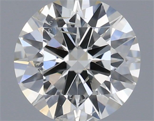 Picture of Natural Diamond 0.50 Carats, Round with Excellent Cut, I Color, SI2 Clarity and Certified by IGI