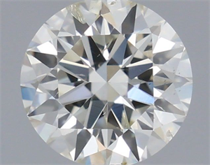 Picture of Natural Diamond 0.50 Carats, Round with Excellent Cut, I Color, SI2 Clarity and Certified by IGI