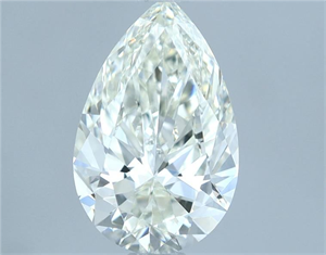 Picture of Natural Diamond 1.02 Carats, Pear with  Cut, H Color, IF Clarity and Certified by IGI