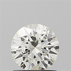 Picture of Natural Diamond 0.71 Carats, Round with Excellent Cut, K Color, SI2 Clarity and Certified by IGI