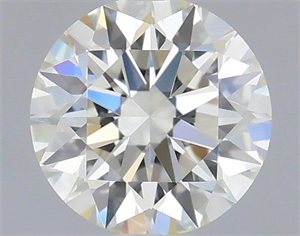 Picture of Natural Diamond 0.42 Carats, Round with Excellent Cut, I Color, VVS2 Clarity and Certified by IGI