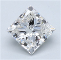 Diamante Natural 1.90 quilates, Princesa , Color G, claridad VS1 y certificado GIA