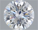 Lab Grown Diamond 1.08 Carats, Round with Excellent Cut, D Color, VVS2 Clarity and Certified by IGI