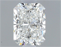 Natural Diamond 0.50 Carats, Radiant with  Cut, G Color, VS2 Clarity and Certified by GIA