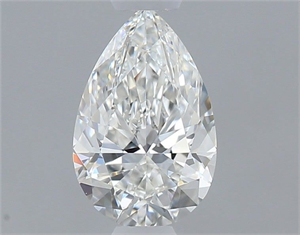 Picture of Natural Diamond 0.50 Carats, Pear with  Cut, G Color, VVS2 Clarity and Certified by GIA