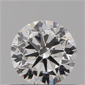 Natural Diamond 0.50 Carats, Round with Very Good Cut, F Color, SI1 Clarity and Certified by IGI