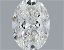 Natural Diamond 0.50 Carats, Oval with  Cut, G Color, SI1 Clarity and Certified by IGI
