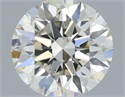 Natural Diamond 0.50 Carats, Round with Excellent Cut, J Color, VS1 Clarity and Certified by IGI