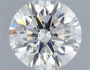 Picture of Natural Diamond 0.72 Carats, Round with Excellent Cut, G Color, SI1 Clarity and Certified by IGI