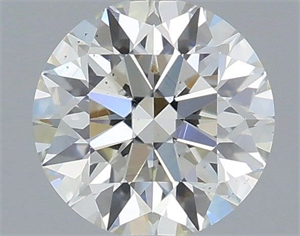 Picture of Natural Diamond 0.41 Carats, Round with Excellent Cut, H Color, VS2 Clarity and Certified by IGI