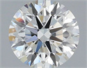 Natural Diamond 0.41 Carats, Round with Excellent Cut, H Color, VS2 Clarity and Certified by IGI