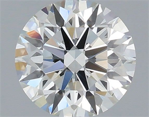 Picture of Natural Diamond 0.41 Carats, Round with Excellent Cut, H Color, VS2 Clarity and Certified by IGI