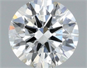 Natural Diamond 0.50 Carats, Round with Excellent Cut, H Color, SI1 Clarity and Certified by IGI