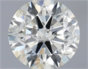 Natural Diamond 0.70 Carats, Round with Excellent Cut, H Color, I1 Clarity and Certified by IGI