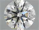 Natural Diamond 0.70 Carats, Round with Excellent Cut, H Color, SI2 Clarity and Certified by IGI