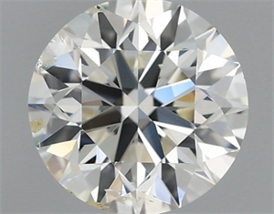 Picture of Natural Diamond 0.70 Carats, Round with Excellent Cut, H Color, SI2 Clarity and Certified by IGI