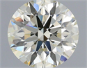 Natural Diamond 0.65 Carats, Round with Excellent Cut, J Color, VS1 Clarity and Certified by IGI
