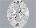 Natural Diamond 0.50 Carats, Oval with  Cut, H Color, I1 Clarity and Certified by IGI