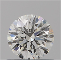 Natural Diamond 0.55 Carats, Round with Excellent Cut, H Color, SI2 Clarity and Certified by GIA