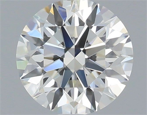 Picture of Natural Diamond 0.57 Carats, Round with Excellent Cut, H Color, VVS2 Clarity and Certified by IGI