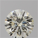 Natural Diamond 0.55 Carats, Round with Excellent Cut, K Color, SI2 Clarity and Certified by GIA