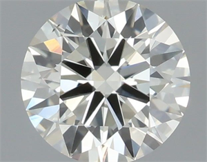 Picture of Natural Diamond 0.53 Carats, Round with Excellent Cut, J Color, VS1 Clarity and Certified by IGI