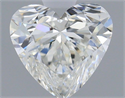 Natural Diamond 0.72 Carats, Heart with  Cut, G Color, IF Clarity and Certified by HRD