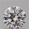 Natural Diamond 0.50 Carats, Round with Excellent Cut, D Color, I1 Clarity and Certified by GIA