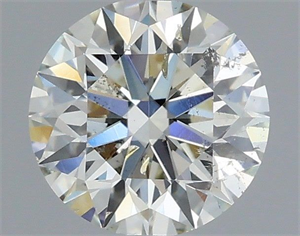 Picture of Natural Diamond 0.70 Carats, Round with Excellent Cut, H Color, SI2 Clarity and Certified by IGI