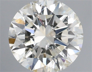 Picture of Natural Diamond 0.70 Carats, Round with Excellent Cut, I Color, SI2 Clarity and Certified by IGI