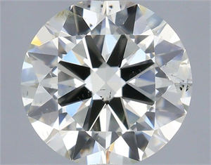 Picture of Natural Diamond 0.70 Carats, Round with Excellent Cut, I Color, SI2 Clarity and Certified by IGI