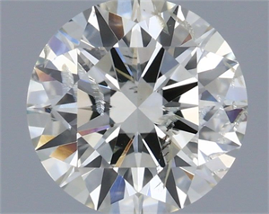 Picture of Natural Diamond 0.70 Carats, Round with Excellent Cut, I Color, SI2 Clarity and Certified by IGI