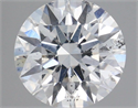 Natural Diamond 1.01 Carats, Round with Excellent Cut, D Color, SI2 Clarity and Certified by GIA