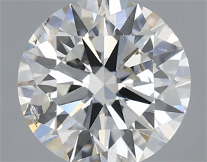 Picture of Natural Diamond 0.70 Carats, Round with Excellent Cut, H Color, SI2 Clarity and Certified by IGI