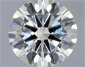 Natural Diamond 0.70 Carats, Round with Excellent Cut, I Color, VS2 Clarity and Certified by IGI
