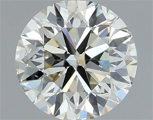 Picture of Natural Diamond 0.90 Carats, Round with Very Good Cut, J Color, SI1 Clarity and Certified by IGI