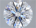 Del inventario de diamantes de laboratorio, 2.01 quilates, Redondo , Color F, claridad VVS2 y certificado IGI