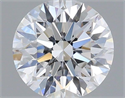 Lab Grown Diamond 0.74 Carats, Round with Ideal Cut, D Color, VVS2 Clarity and Certified by IGI