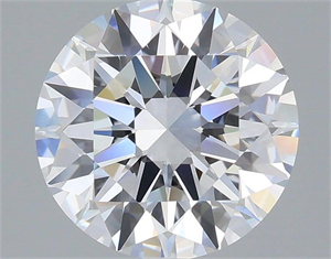 Picture of Lab Grown Diamond 3.10 Carats, Round with Ideal Cut, F Color, VVS2 Clarity and Certified by IGI
