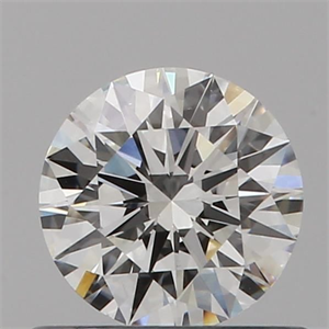 Picture of Natural Diamond 0.52 Carats, Round with Excellent Cut, F Color, VS2 Clarity and Certified by GIA