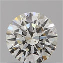 Natural Diamond 0.57 Carats, Round with Excellent Cut, J Color, SI1 Clarity and Certified by GIA
