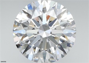 Picture of Natural Diamond 4.15 Carats, Round with Excellent Cut, D Color, VVS2 Clarity and Certified by GIA