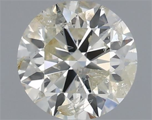 Picture of Natural Diamond 0.51 Carats, Round with Excellent Cut, J Color, I1 Clarity and Certified by IGI
