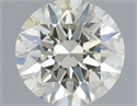 Natural Diamond 0.60 Carats, Round with Excellent Cut, L Color, SI1 Clarity and Certified by IGI
