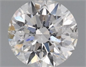 Natural Diamond 0.51 Carats, Round with Excellent Cut, F Color, I1 Clarity and Certified by IGI