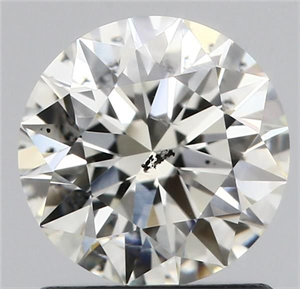 Foto Diamante Natural 1.07 quilates, Redondo , Color J, claridad SI2 y certificado GIA de