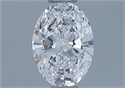 Diamante Natural 0.41 quilates, Ovalado , Color D, claridad VS1 y certificado GIA