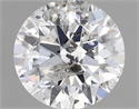 Natural Diamond 1.04 Carats, Round with Excellent Cut, F Color, I1 Clarity and Certified by IGI