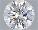 Natural Diamond 0.70 Carats, Round with Excellent Cut, H Color, VVS2 Clarity and Certified by GIA