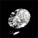Natural Diamond 2.51 Carats, Oval with  Cut, I Color, SI2 Clarity and Certified by GIA